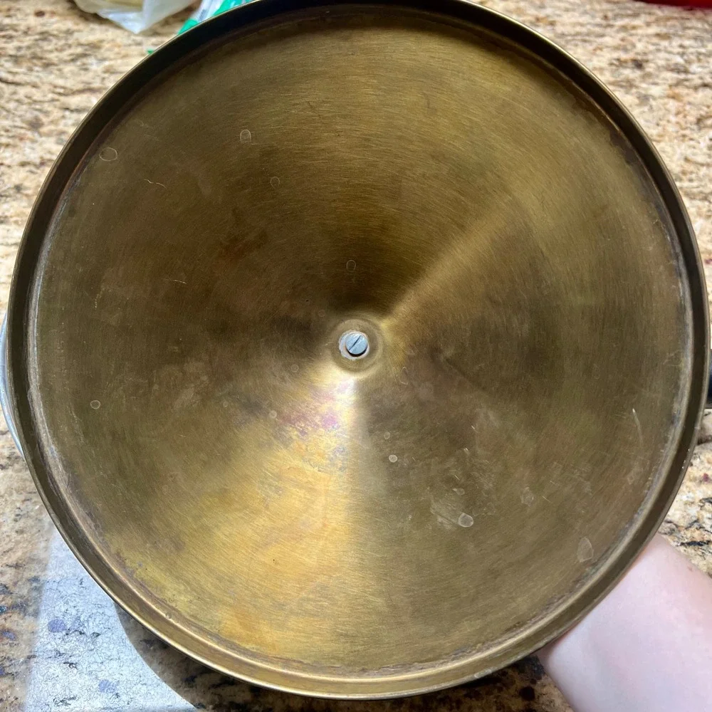 Vintage Brass Gold Tone‎ 10.5